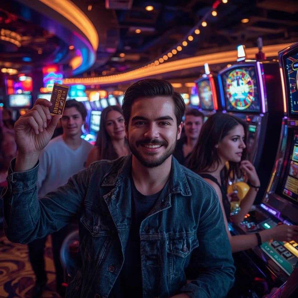 une personne tenant un bonus Euromoon Casino